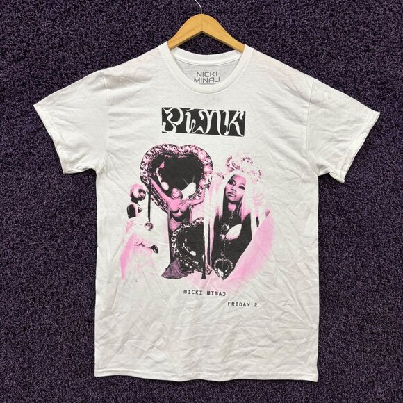 Nicki Minaj Pink Friday 2 Album Collage Hip Hop T-Shirt M - Picture 1 of 4